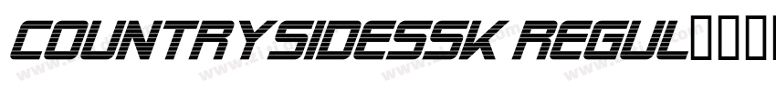 CountrysideSSK Regul字体转换